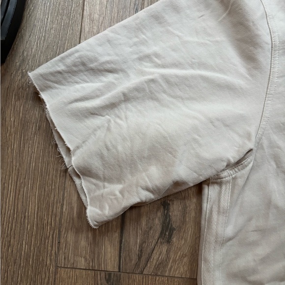 Buck Mason Hoodie Sweatshirt Short Sleeve Brushed Loopback Terry Large - Picture 11 of 16